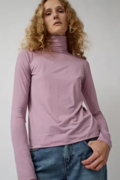 Hot Turtleneck in Still Purple Collections|Tops