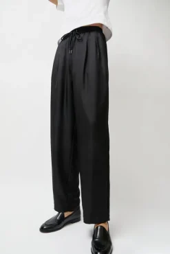 Clearance Twill Slouch Pants in Black Collections|Shorts & Pants