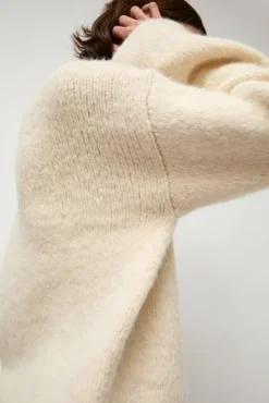 Fashion Vello Crewneck in Raw White Sweaters|Clothing