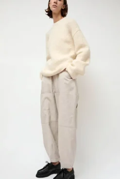 Fashion Vello Crewneck in Raw White Sweaters|Clothing