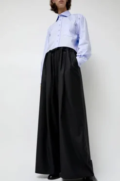 Sale Virgin Wool Tailored Shared Pants in Black Shorts & Pants|Clothing
