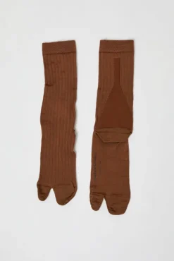 Fashion Viscose Tabi Socks in Camel Socks & Tights|Accessories