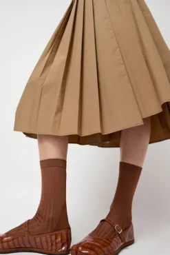 Fashion Viscose Tabi Socks in Camel Socks & Tights|Accessories
