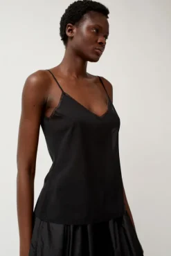 Clearance V-Neck Camisole in Black Tops|Clothing