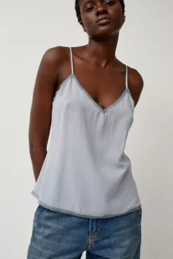 New V-Neck Camisole in Cloud Blue Tops|Clothing