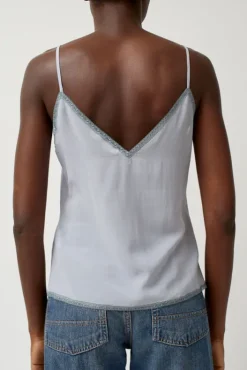 New V-Neck Camisole in Cloud Blue Tops|Clothing