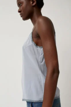 New V-Neck Camisole in Cloud Blue Tops|Clothing