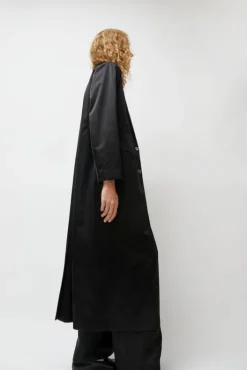 Online Weatherproof Long Blazer in Black Jackets & Outerwear|Clothing