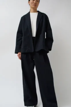 New Wes Pleat Pant in Black Warp and Indigo Weft Collections|Shorts & Pants
