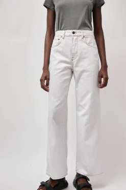 Online Wide Jean in Chalk White Collections|Denim