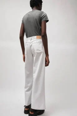 Online Wide Jean in Chalk White Collections|Denim
