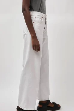 Online Wide Jean in Chalk White Collections|Denim