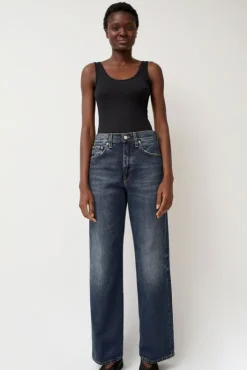Online Wide Jean in Highland Blue Collections|Denim