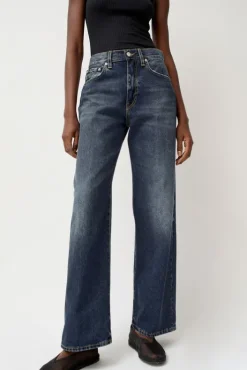 Online Wide Jean in Highland Blue Collections|Denim