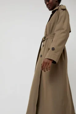 Hot Wool Blend Long Trench in Light Olive Holiday Gift Guide|Collections