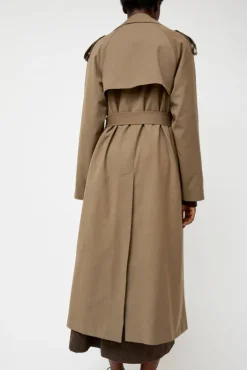 Hot Wool Blend Long Trench in Light Olive Holiday Gift Guide|Collections