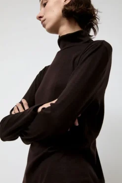 Best Wool Turtle Neck in Cacao Collections|Tops