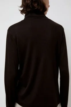 Best Wool Turtle Neck in Cacao Collections|Tops