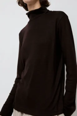 Best Wool Turtle Neck in Cacao Collections|Tops