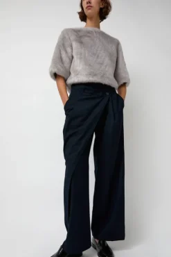 New Wool Wrapped Slacks in Navy Collections|Shorts & Pants
