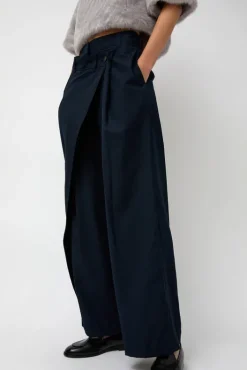 New Wool Wrapped Slacks in Navy Collections|Shorts & Pants