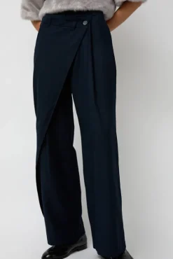 New Wool Wrapped Slacks in Navy Collections|Shorts & Pants