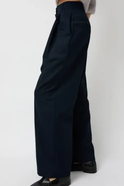 New Wool Wrapped Slacks in Navy Collections|Shorts & Pants