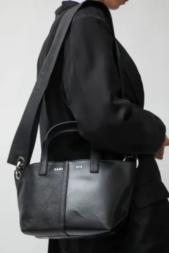Outlet XS Pratique Bigout Bag in Black PVC and Black Leather Bags|Accessories