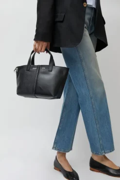 Outlet XS Pratique Bigout Bag in Black PVC and Black Leather Bags|Accessories
