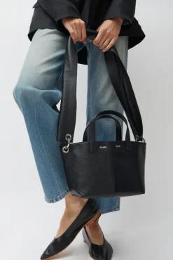 Outlet XS Pratique Bigout Bag in Black PVC and Black Leather Bags|Accessories