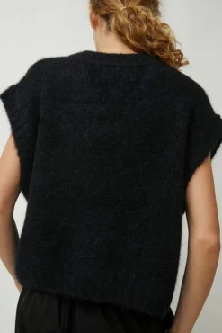 Best Yume Vest in Black Sweaters|Clothing