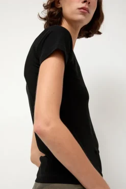 Outlet Shrunken Tee in Black Tops|Clothing