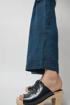 Best Simone Clog on High Heel in Navy Patent Sale Clogs|Collections